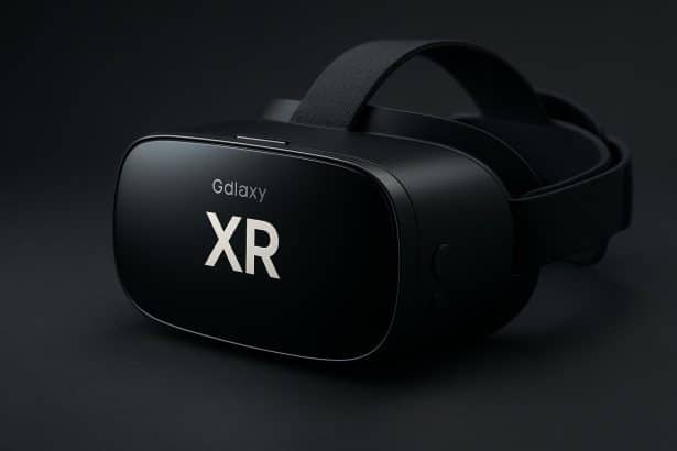 Samsung Galaxy XR mixed reality headset branding and logo