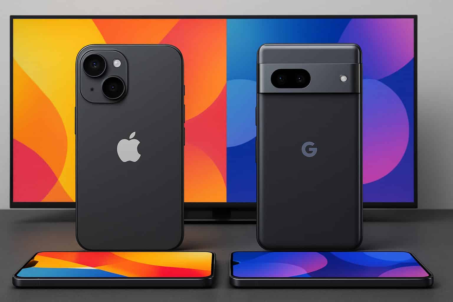 iPhone 17 vs Pixel 10 smartphones comparison highlighting specs and display