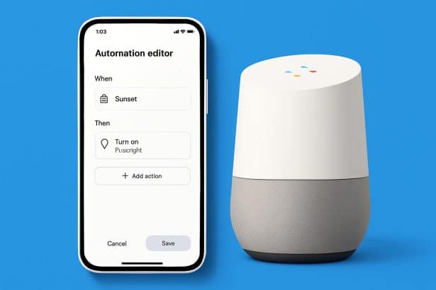 Google Home app’s new automation editor interface for creating smart home routines