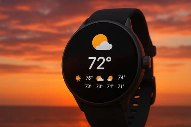 Google sunsets Wear OS Weather app on smartwatch forecast screen