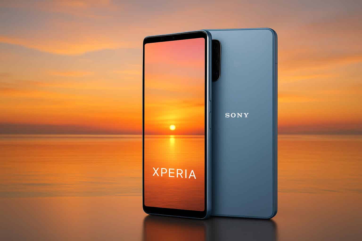 Sony Xperia 10 VII smartphone launch teaser illustration
