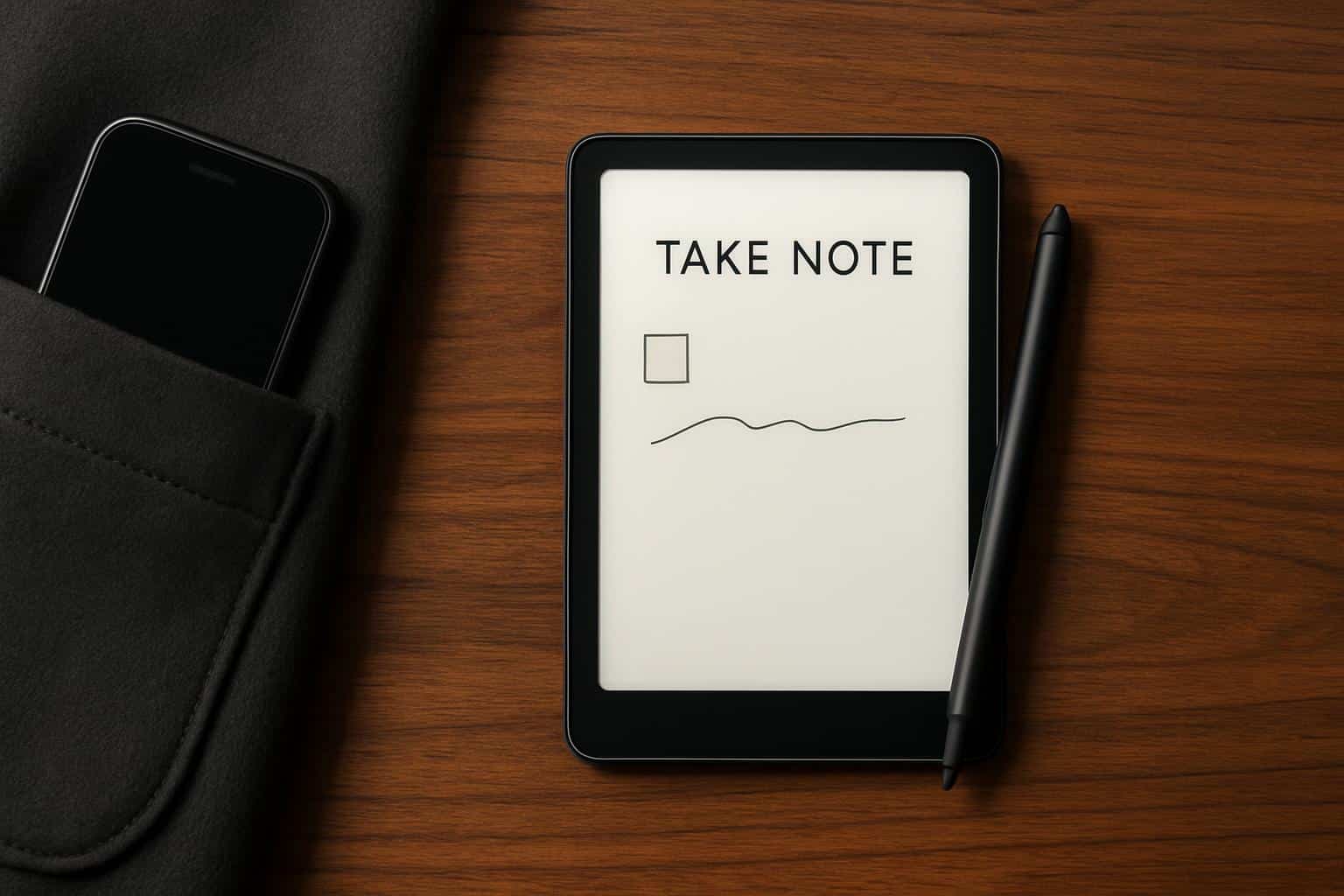 DIY pocket e-ink note-taking device with stylus, a compact Kindle Scribe alternative