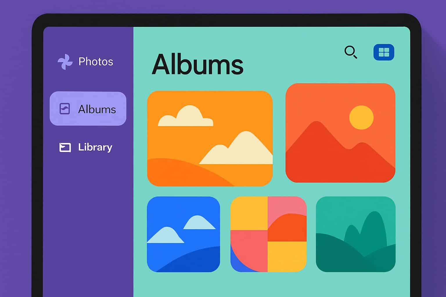 Google Photos Material 3 Expressive redesign showcasing colorful dynamic app interface