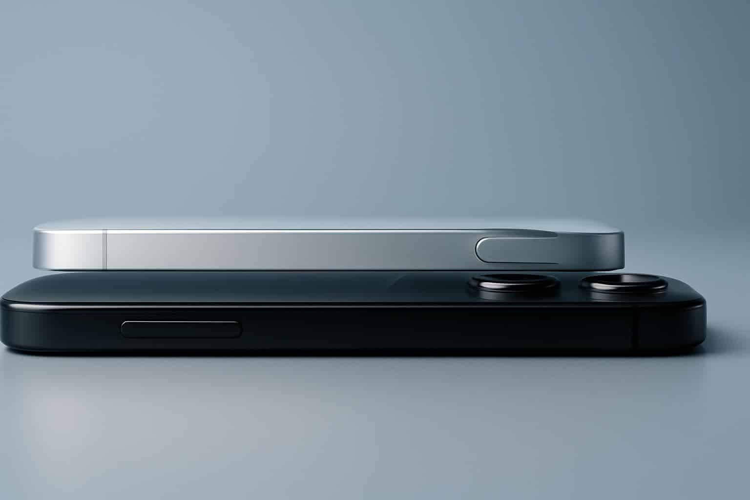 iPhone Air vs Galaxy S25 Edge side-by-side, ultra-thin smartphone profiles compared
