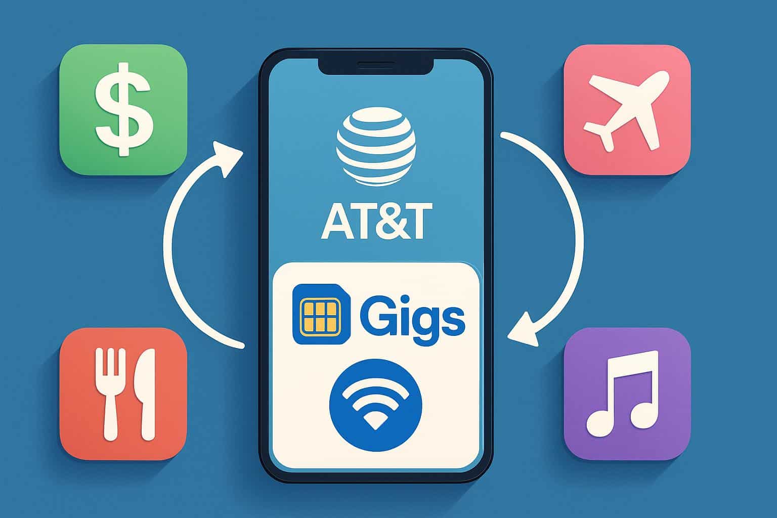 AT&T and Gigs partnership integrates phone plans into mobile apps