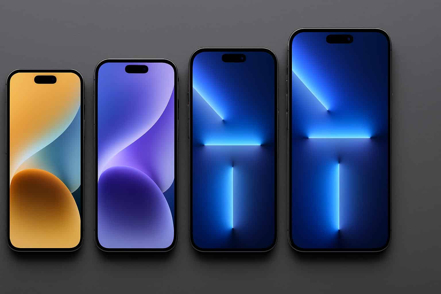 iPhone 17 vs Air vs Pro vs Pro Max comparison: lineup showing size and design differences