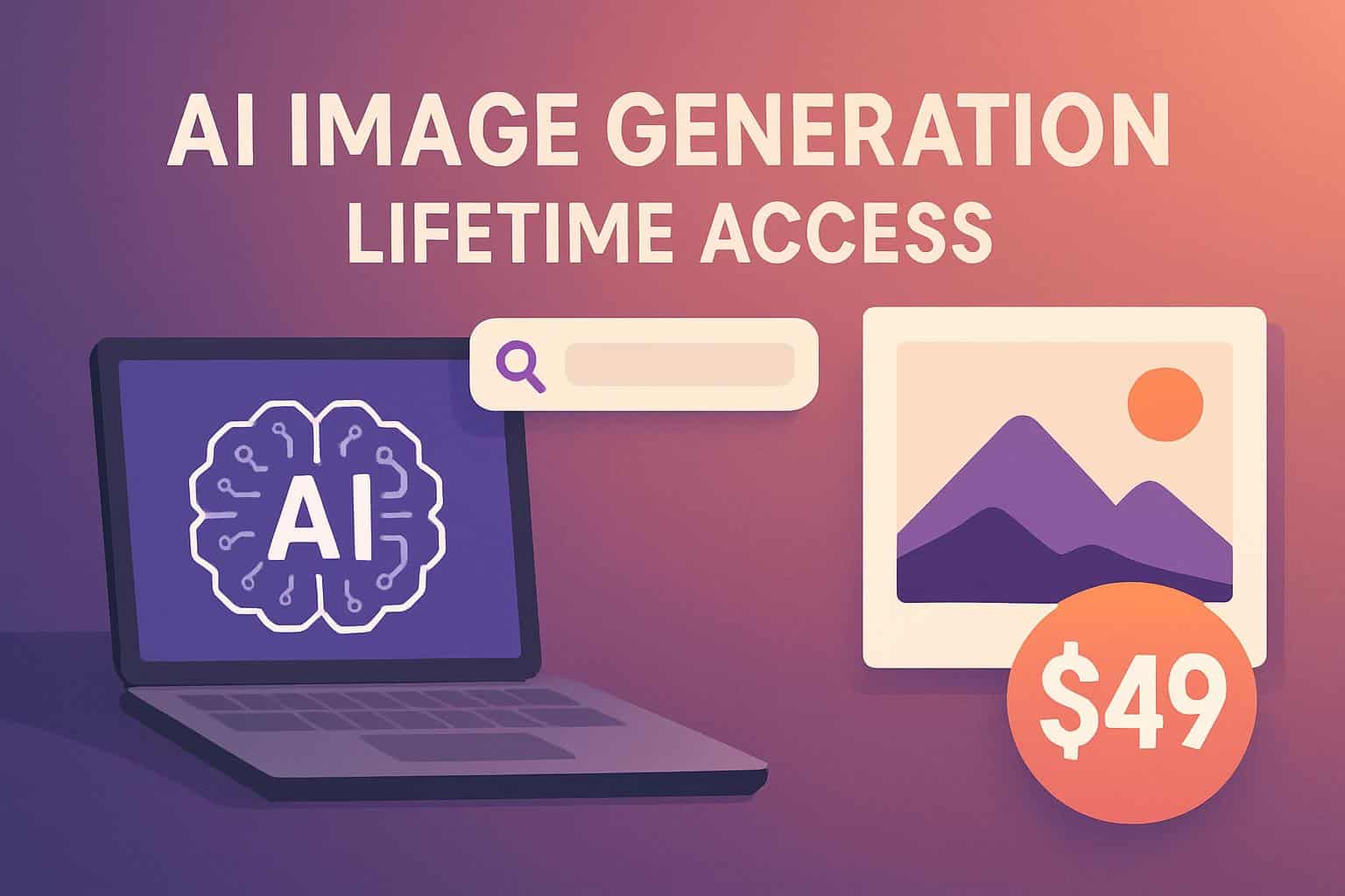 Imagiyo AI Image Generator lifetime access deal for  on app interface