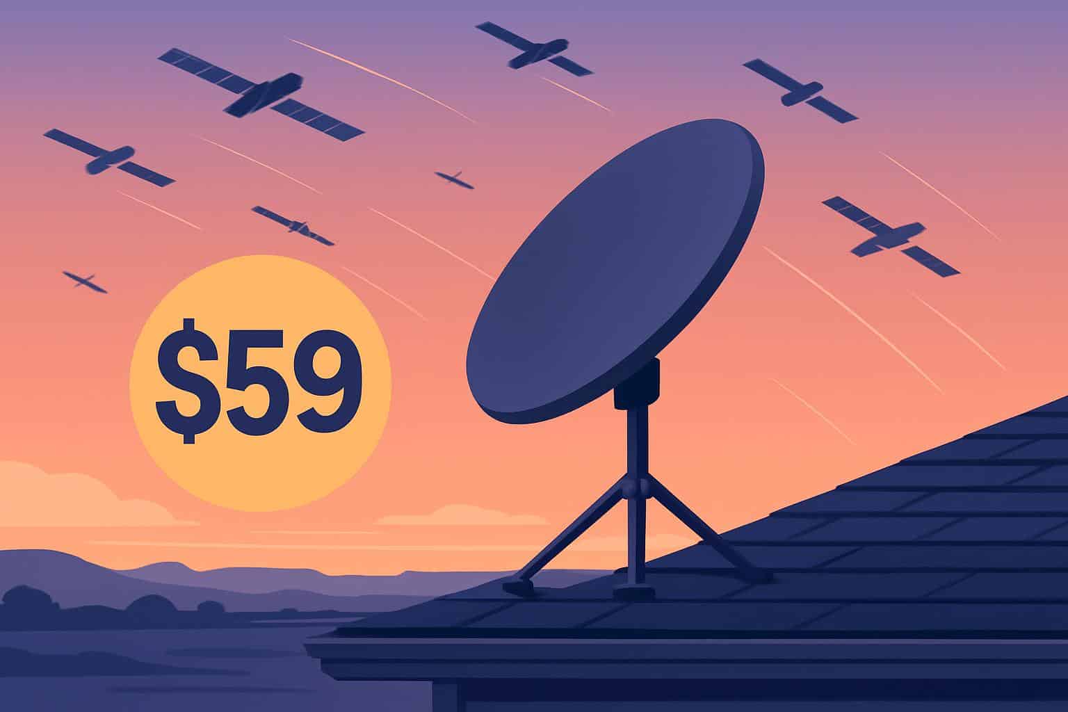 Starlink price drops to , SpaceX's least expensive satellite internet plan