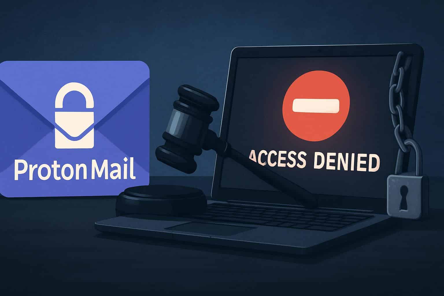 Proton Mail blocks two journalists' accounts, lock icon over email inbox