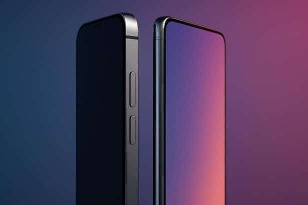 iPhone Air vs Samsung S25 Edge ultra-thin smartphones side-by-side