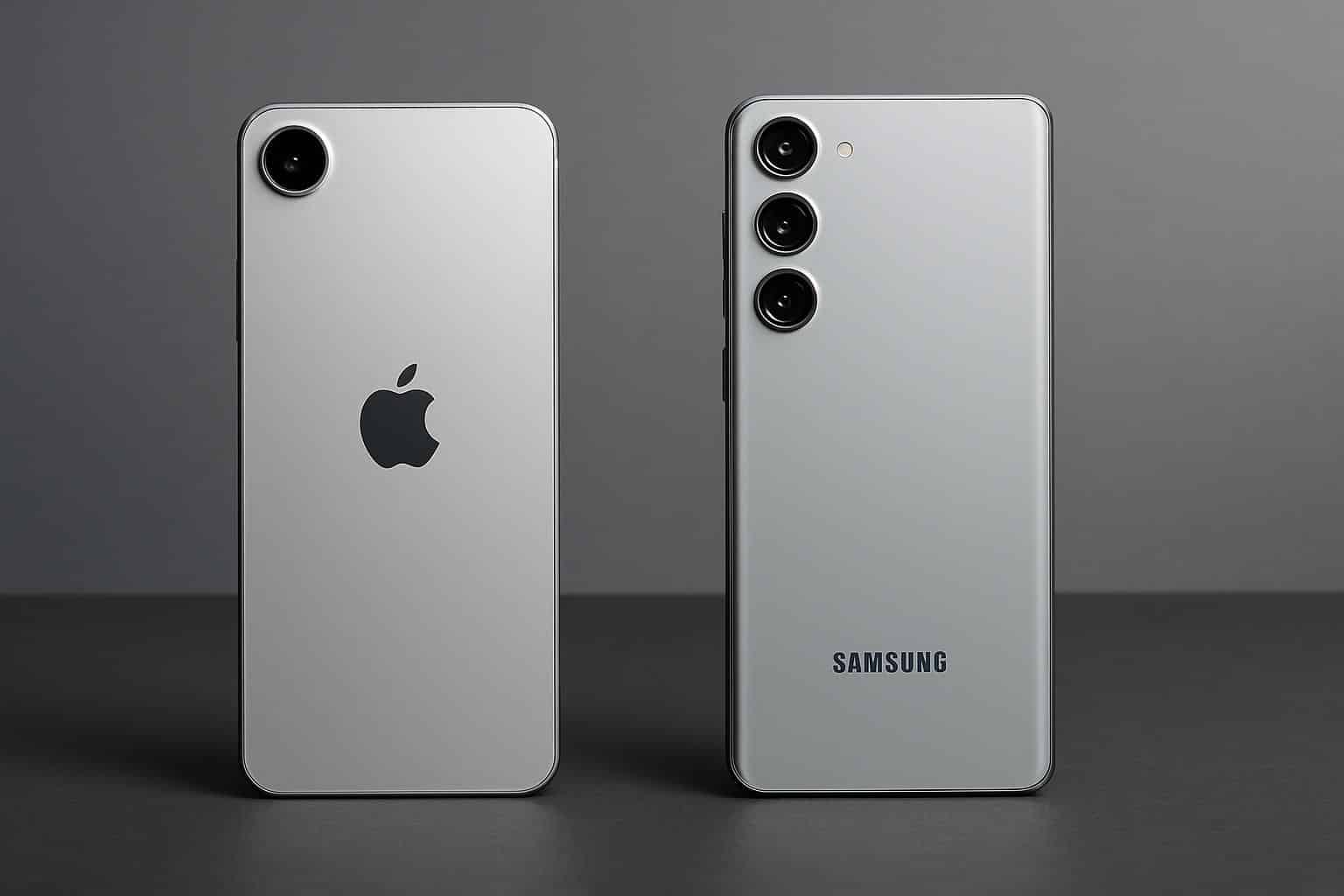 iPhone Air vs Samsung S25 Edge thin phone comparison, side-by-side profiles