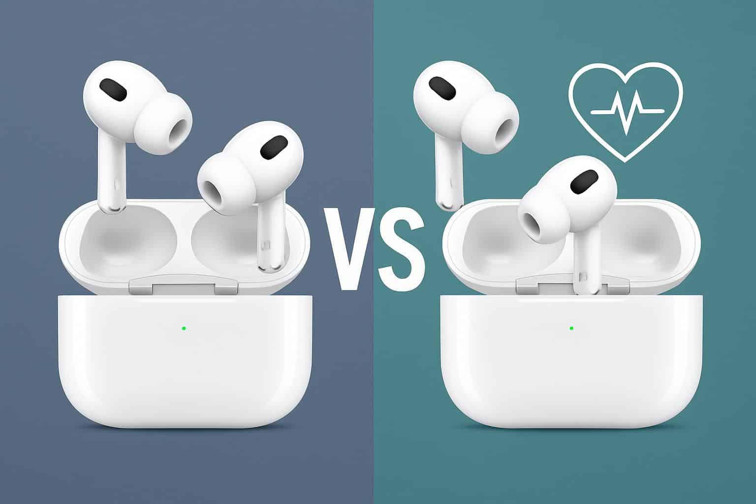 AirPods Pro 3 vs AirPods Pro 2 side-by-side upgrade comparison with cases and earbuds