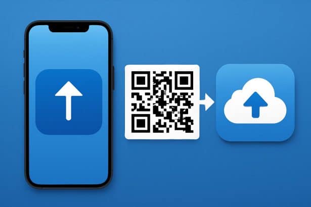 Quick Share for iPhone with QR code and cloud file uploads