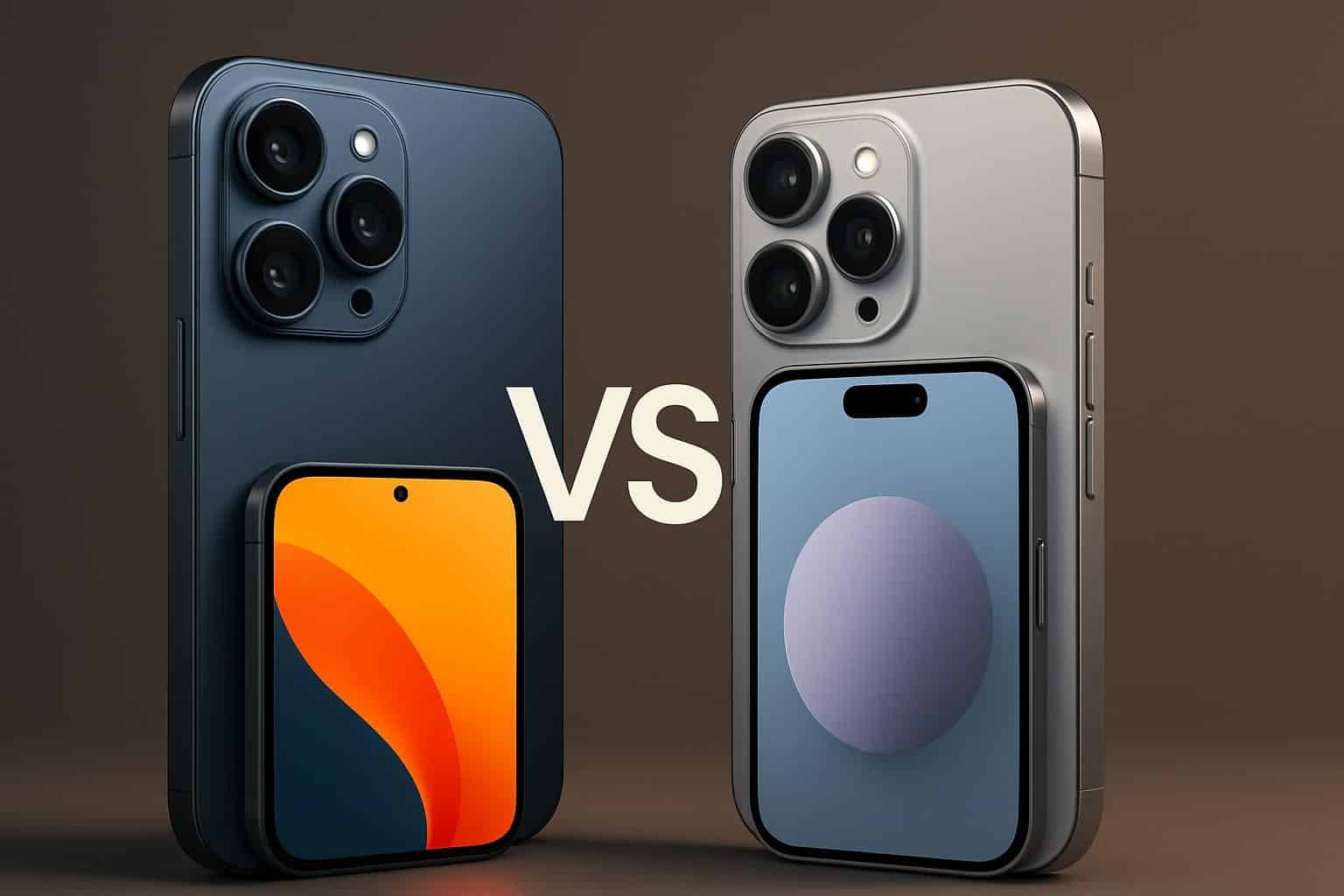 iPhone 17 Pro vs 16 Pro comparison, side-by-side showing design and feature upgrades