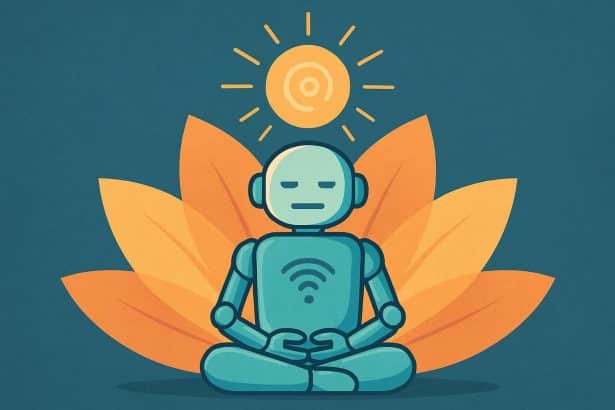 AI chatbot offering spiritual guidance on a smartphone screen