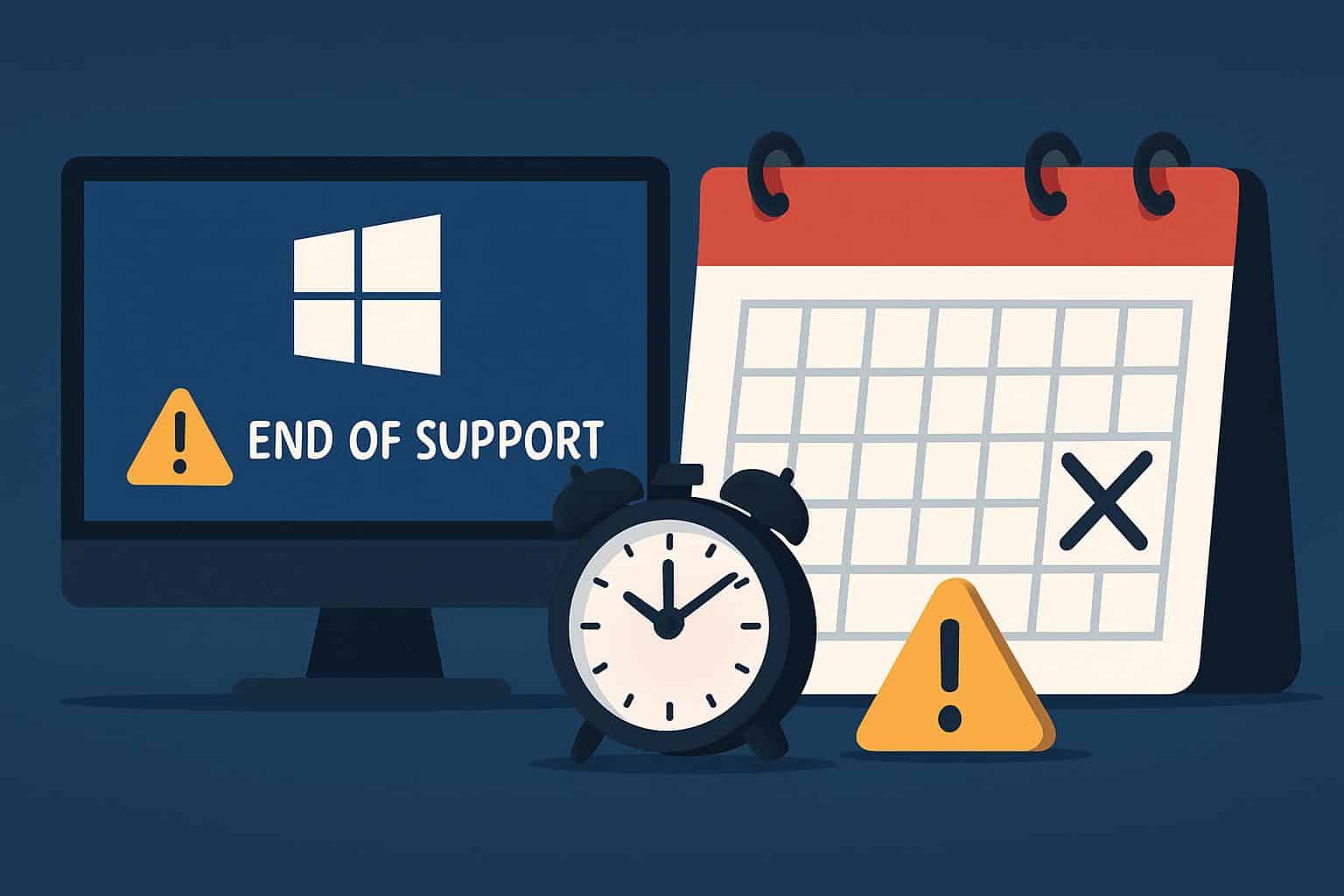 Windows 10 end of support deadline with five upgrade options