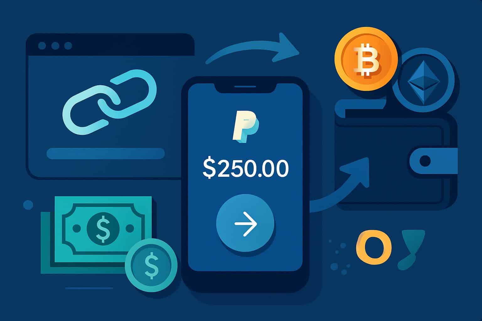 PayPal Links speeds up P2P transfers, adds crypto support