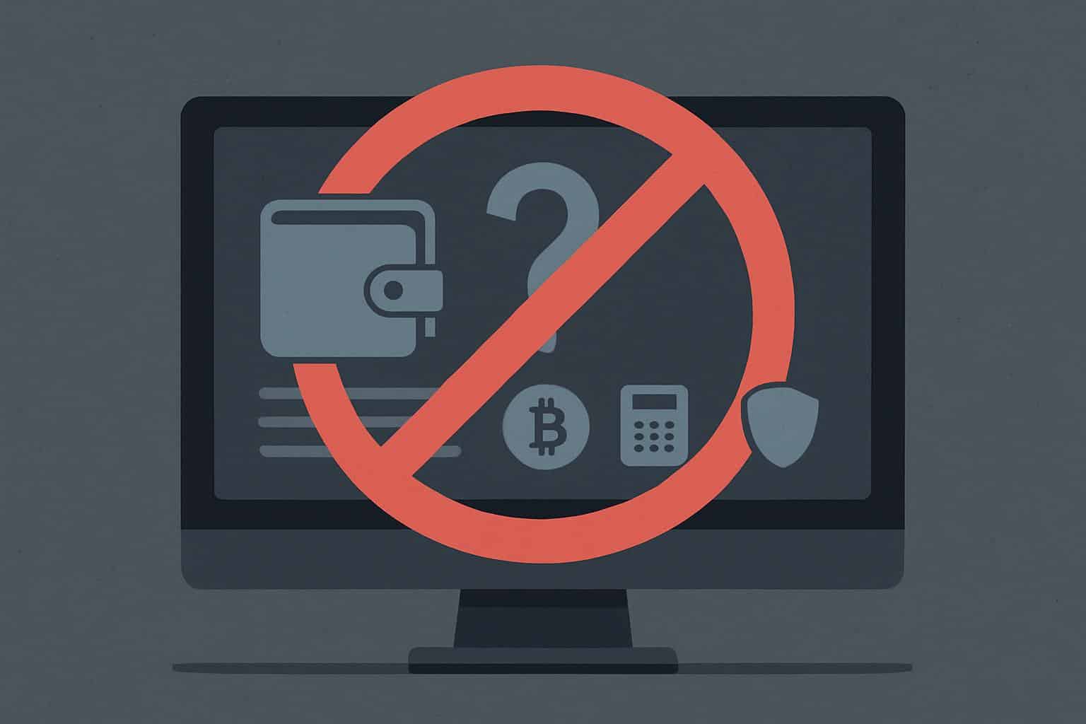 GoCryptoBet wallet inactive: grayed wallet, lock, crossed docs, unverified custodial security