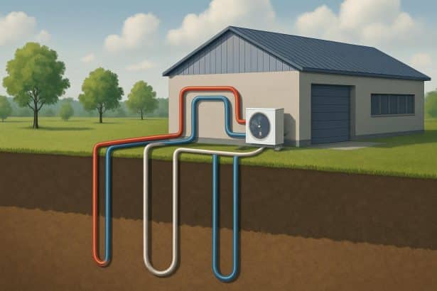 Rodatherm closed-loop refrigerant system to lower geothermal costs