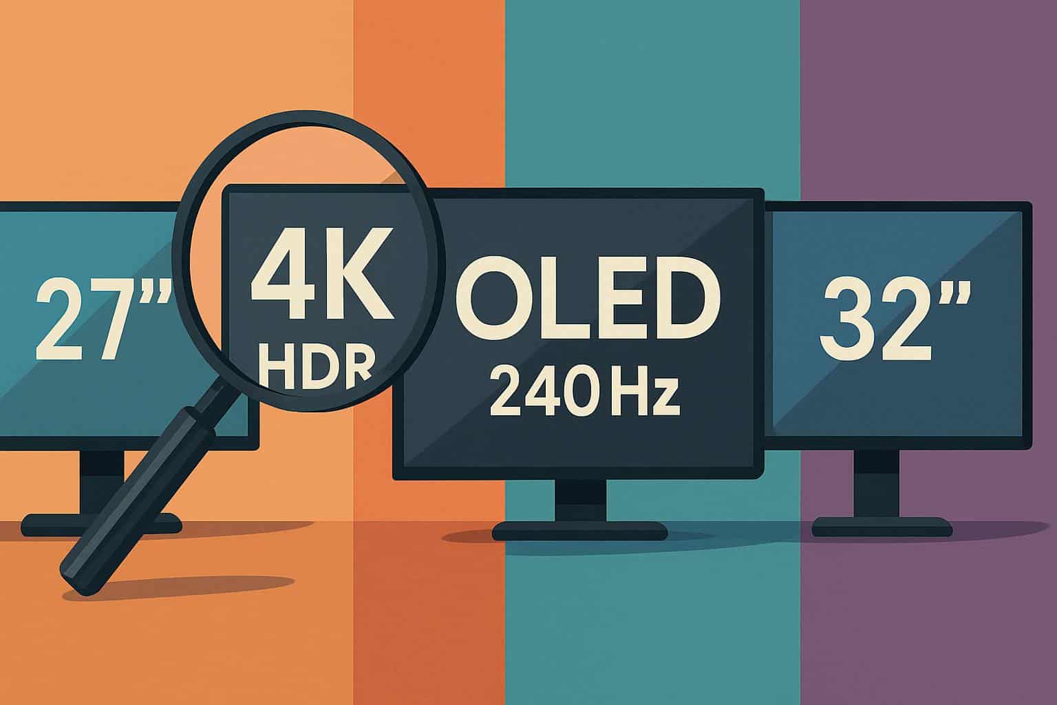 How to choose the right monitor: comparison of screen sizes, resolution, refresh rate