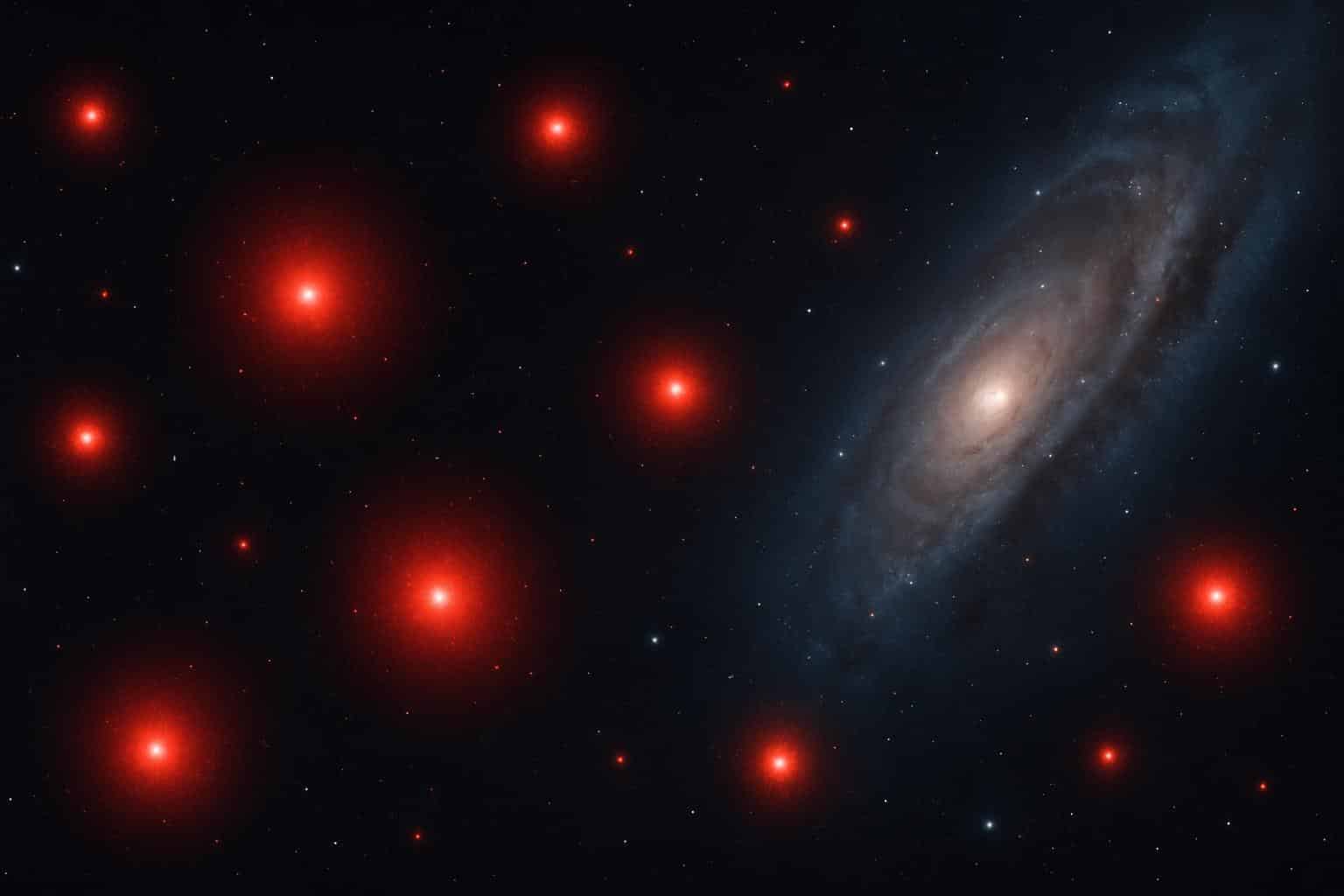Unexplained red spots in deep space, hinting at new cosmic objects