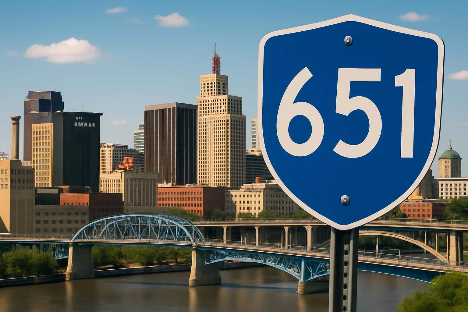 651 area code highlighted on Minnesota map near St Paul and eastern Twin Cities
