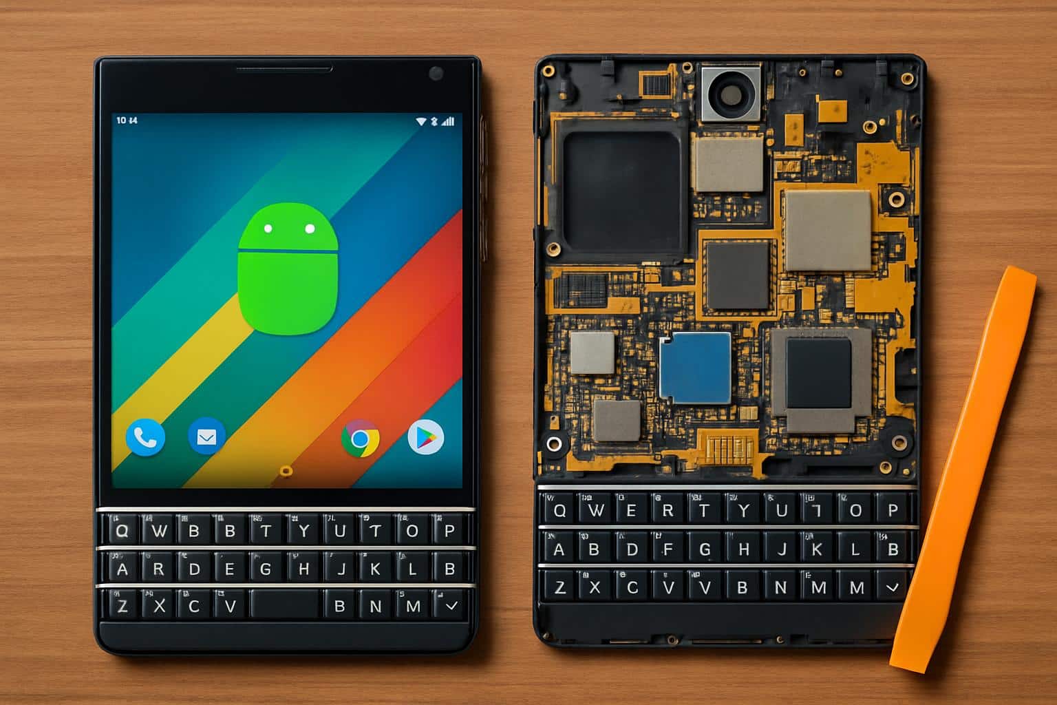 BlackBerry Passport with Android logo marks switch to Android OS