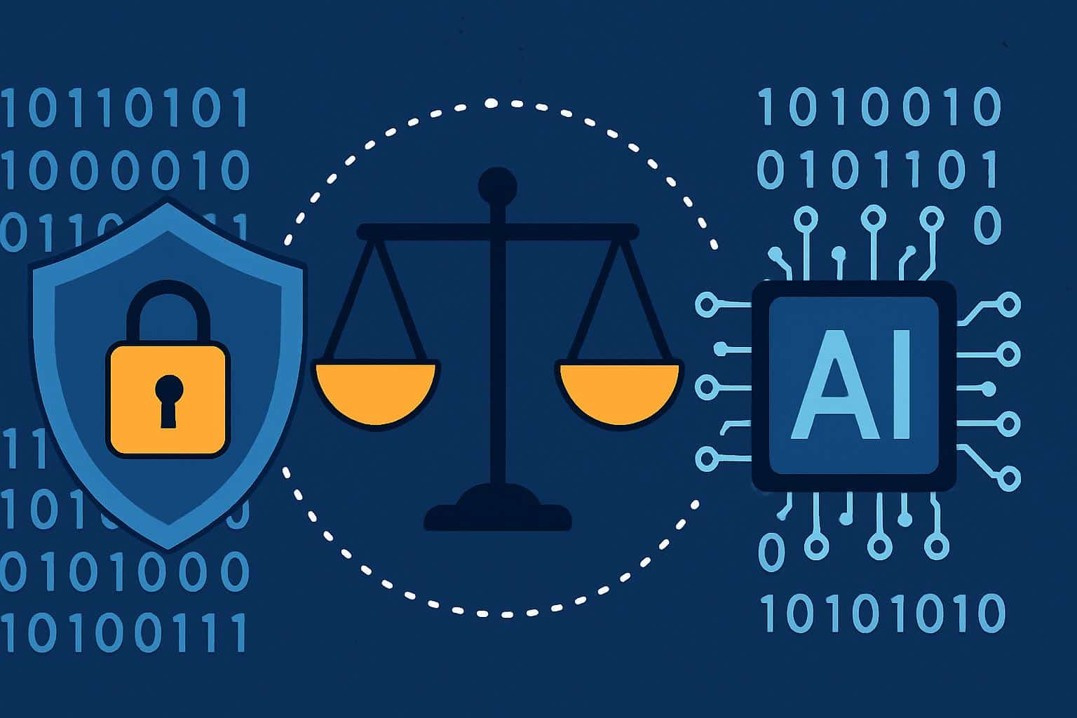 Google AI balances privacy and fairness, shield and scales over data network