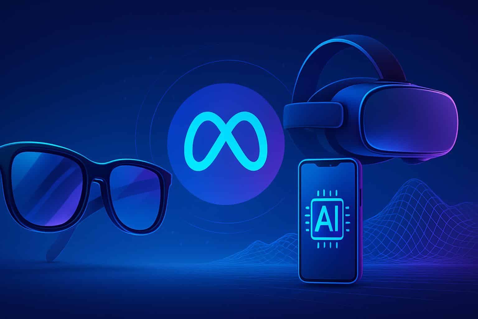 Meta Connect illustration with VR/AR icons and livestream watch guide