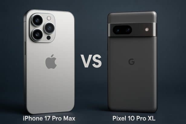 Apple iPhone 17 Pro Max vs Google Pixel 10 Pro XL side-by-side flagship comparison