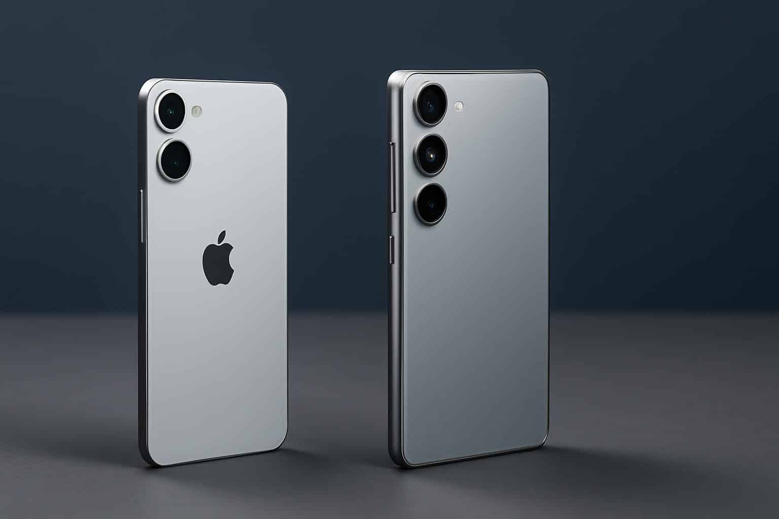 iPhone Air vs Galaxy S25 Edge slim design comparison, side-by-side profiles