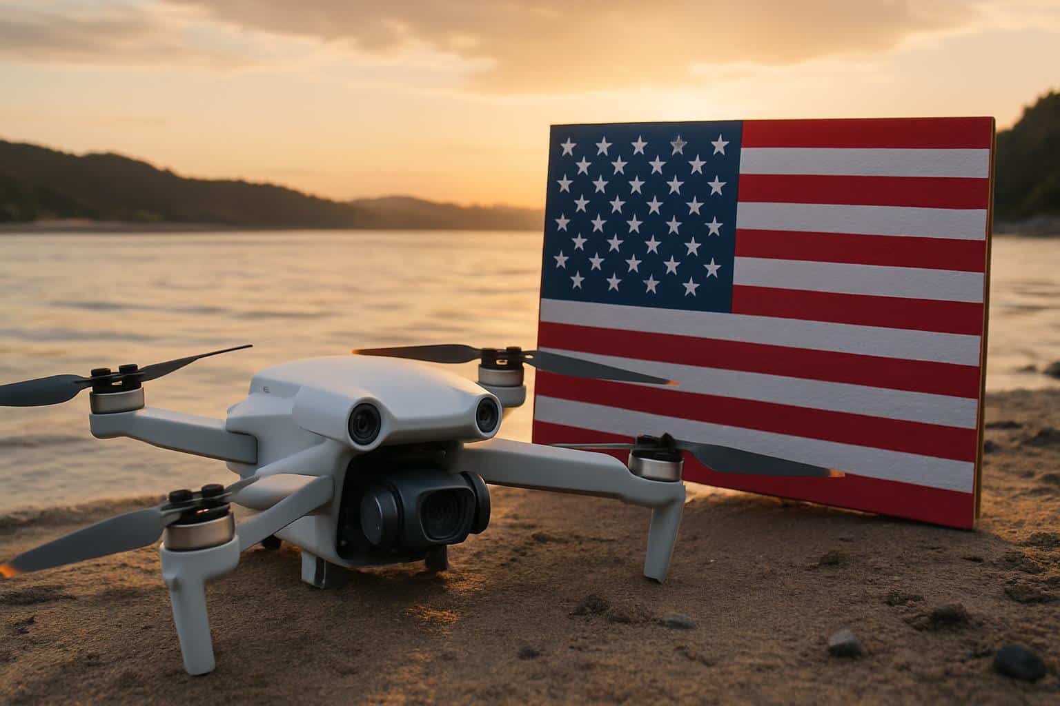 DJI Mini 5 Pro drone launching outside the U.S.