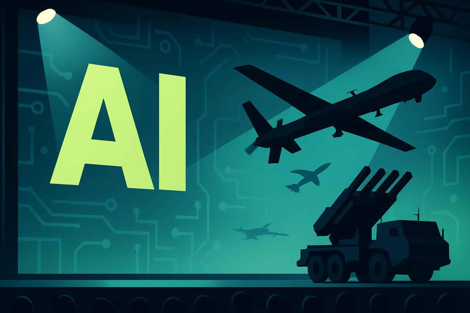 Mach Industries' Ethan Thornton on the AI conference stage