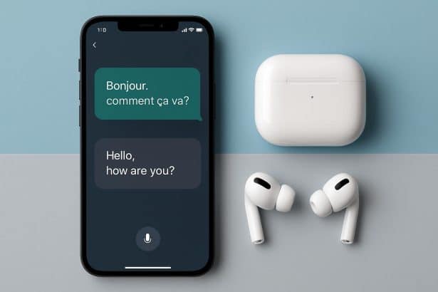 Live Translation on iPhone with AirPods Pro 2; feature does not require AirPods Pro 3