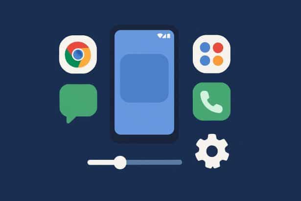 Android 16 QPR2 beta UI with updated app icons and shape customization controls