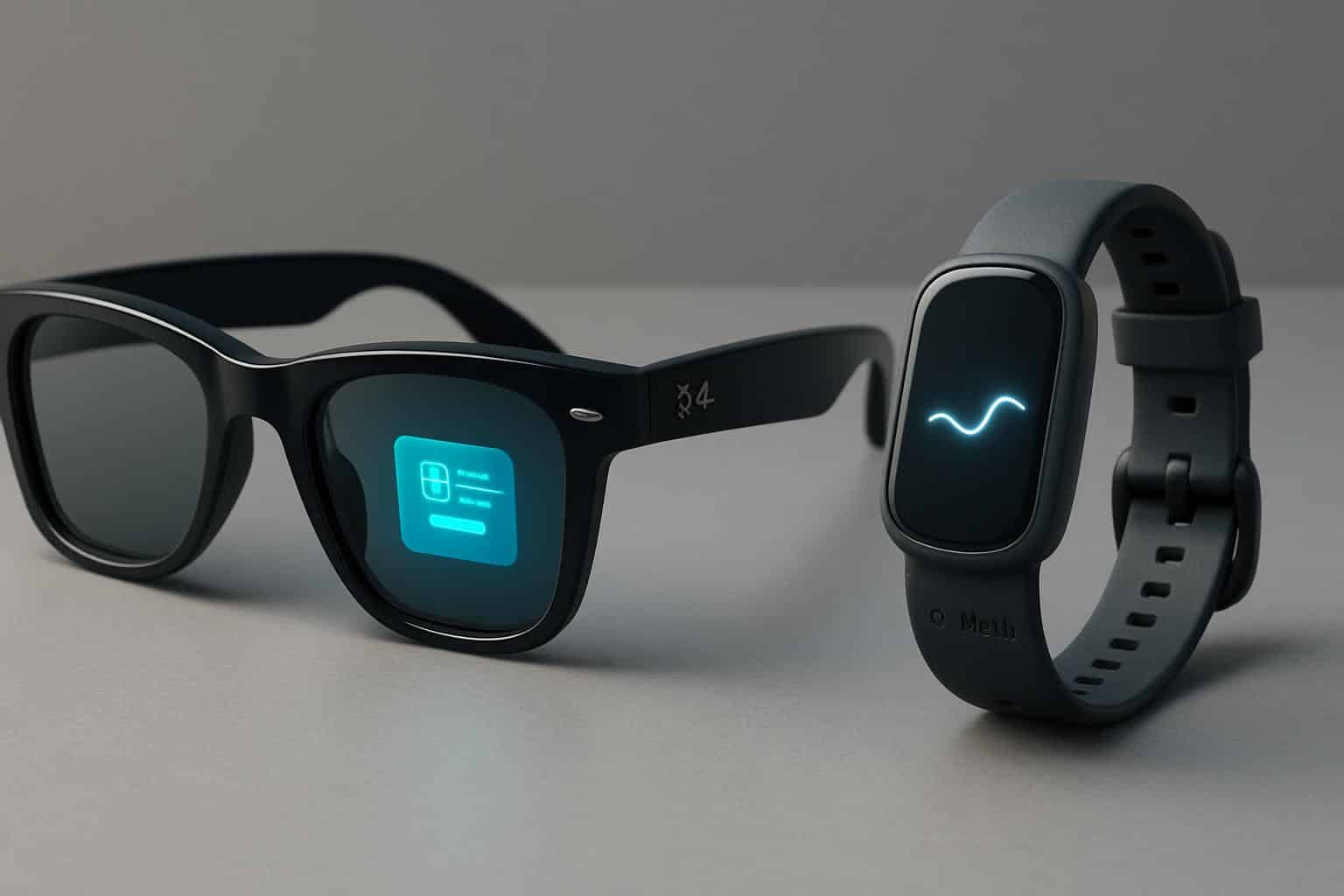 Meta Ray-Ban smart display glasses with Neural Band wearable