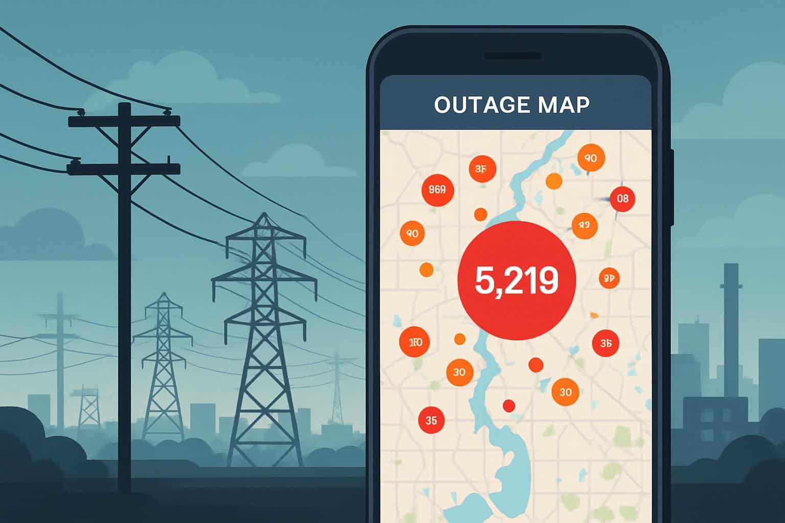 Free app shows real-time outage information and tracks outages near you
