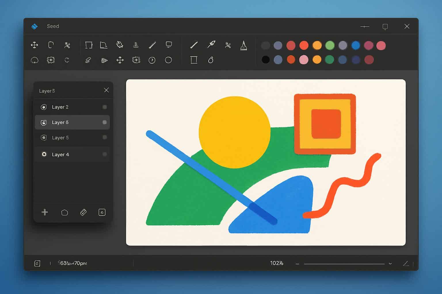 Windows Paint update brings PSD-style project files with layers panel