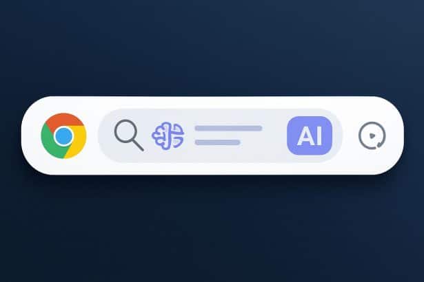 Google Chrome omnibox with AI Mode and smarter search suggestions