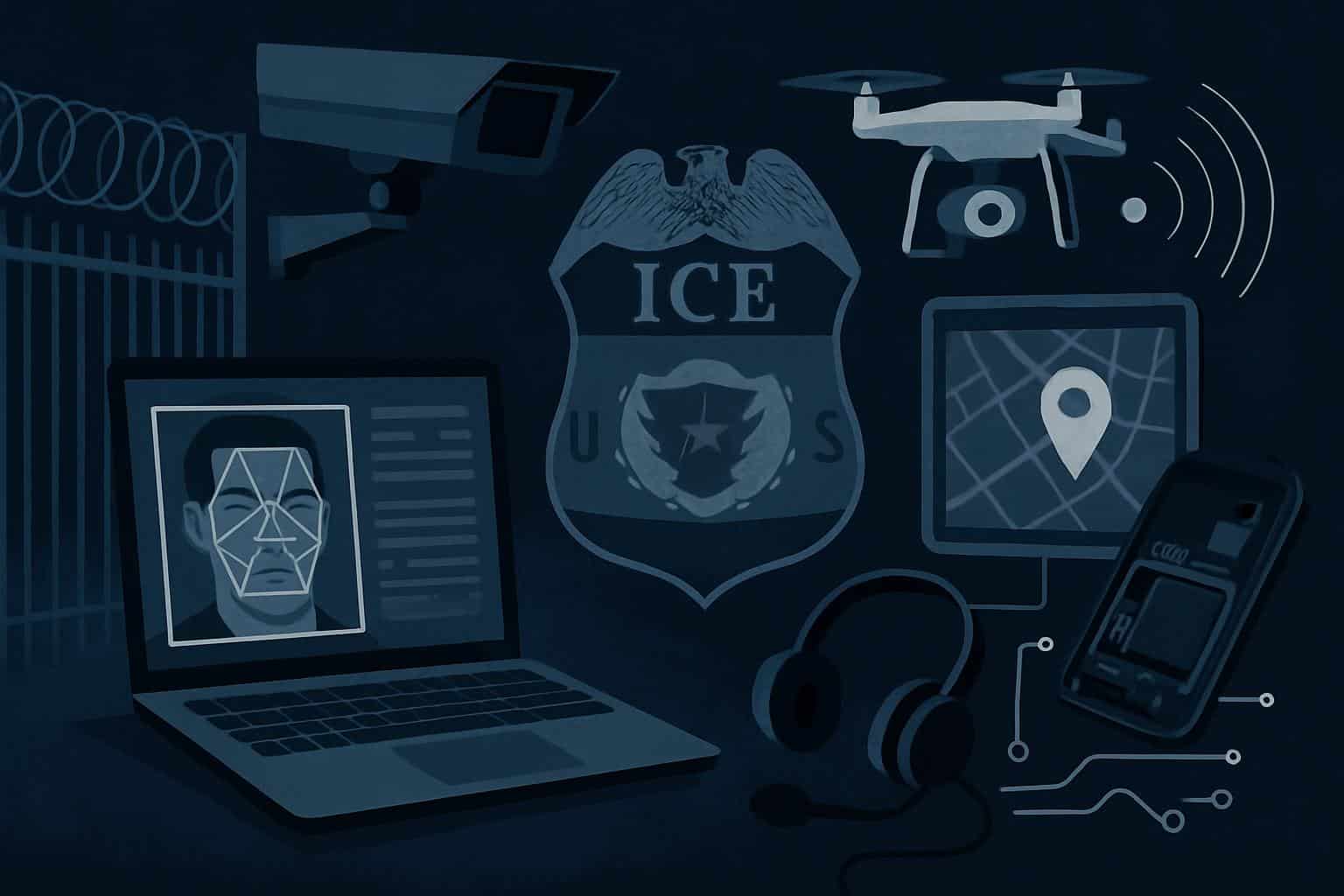 ICE surveillance and deportation tech—databases, license plate readers, facial recognition