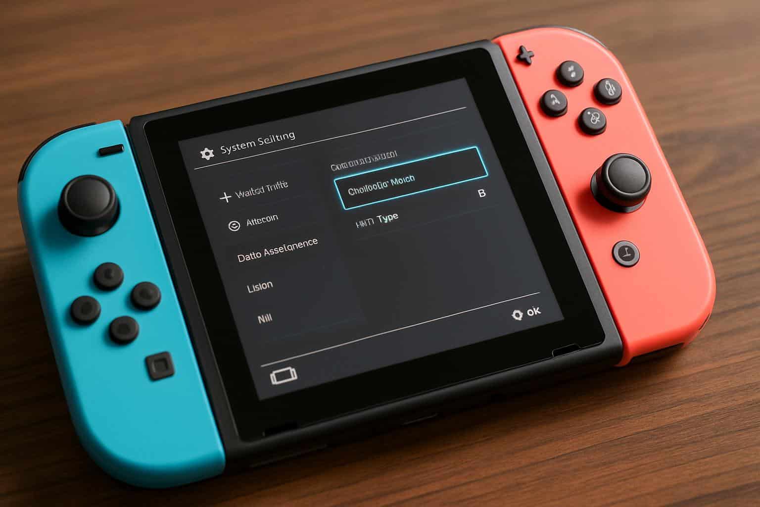 Angled view: Nintendo Switch by Wi‑Fi router, ports highlighted, arrows showing NAT type change