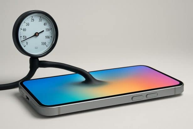 iPhone Air undergoing durability stress test, highlighting rugged build quality