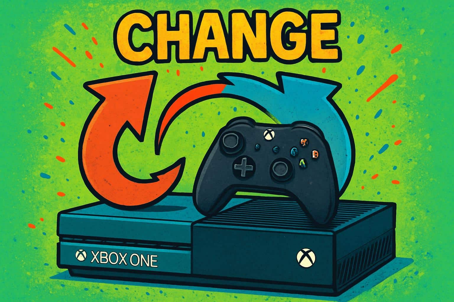 Xbox One console with router and network settings icons to change NAT type