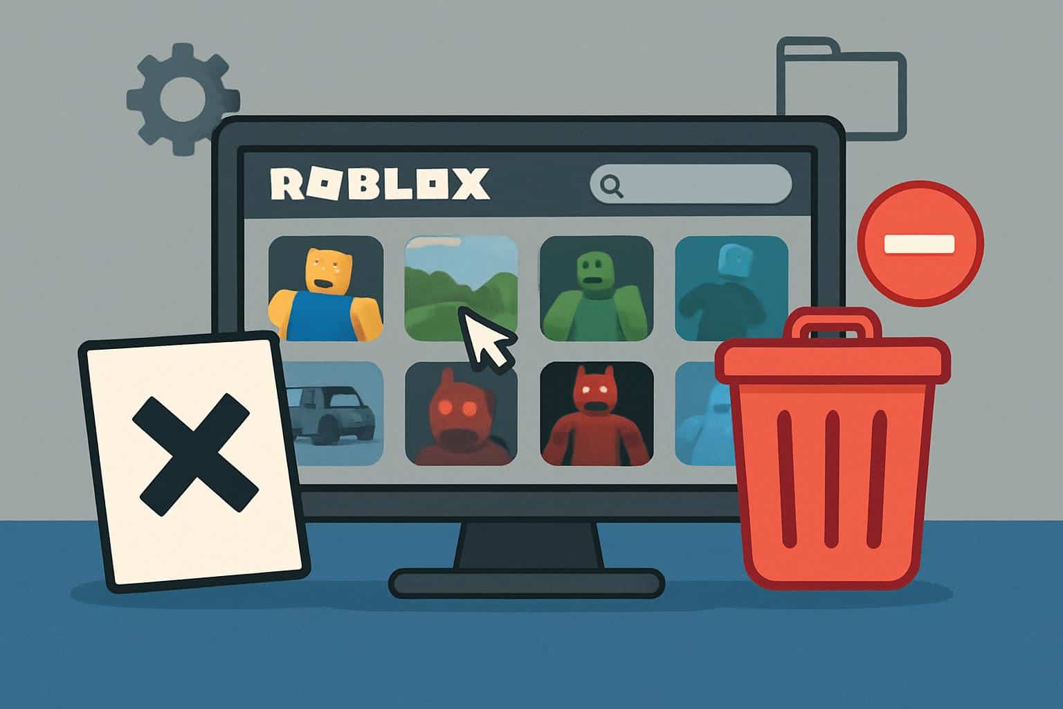 Roblox settings menu with delete Roblox account highlighted and confirmation popup