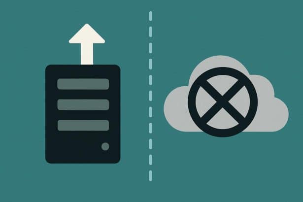 Self-hosted server migrating data away from third-party cloud services