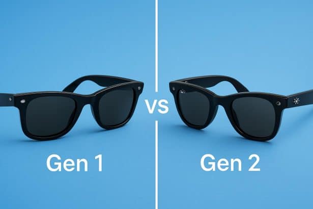 Meta Ray‑Ban smart glasses Gen 1 vs Gen 2 side-by-side comparison