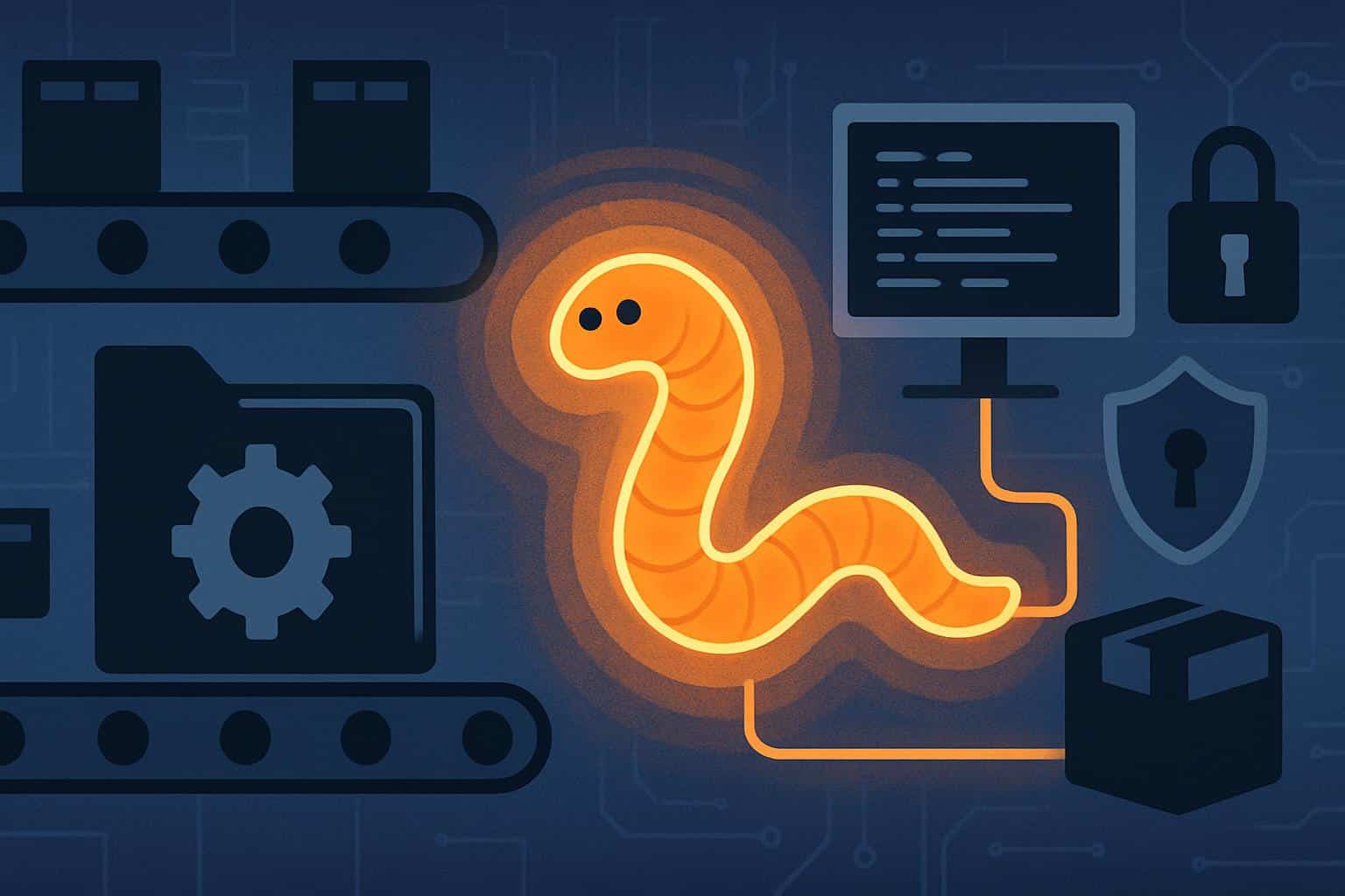 Detecting supply chain attacks before worm malware spreads