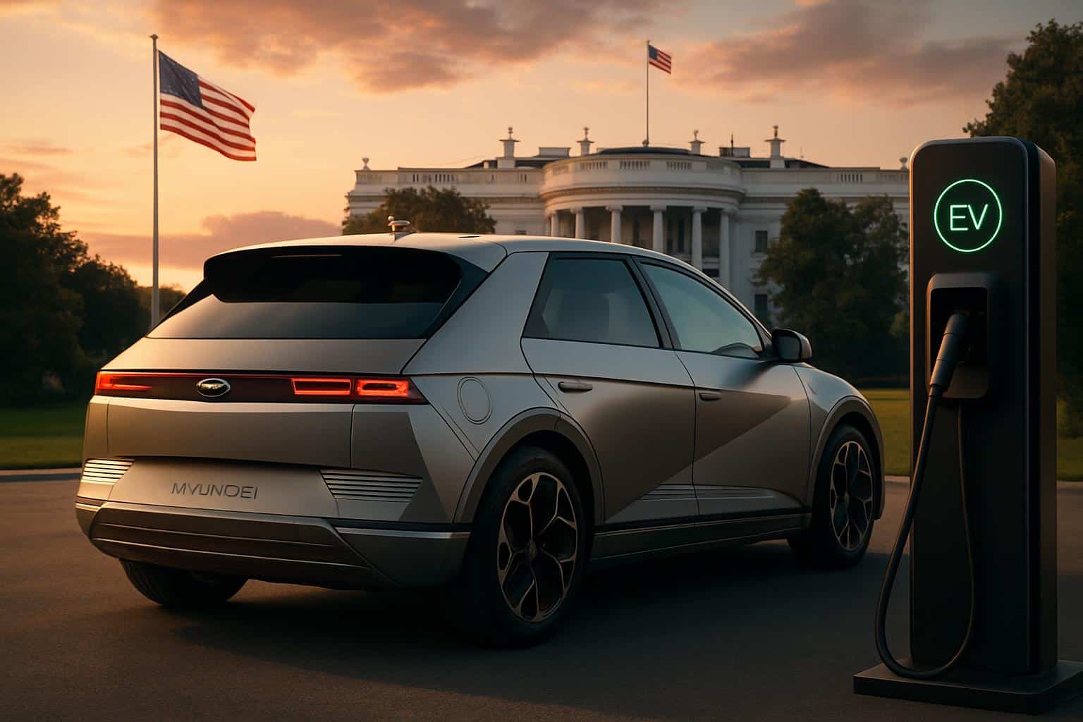 Hyundai 600-mile EREV concept teaser amid Trump reassurance effort