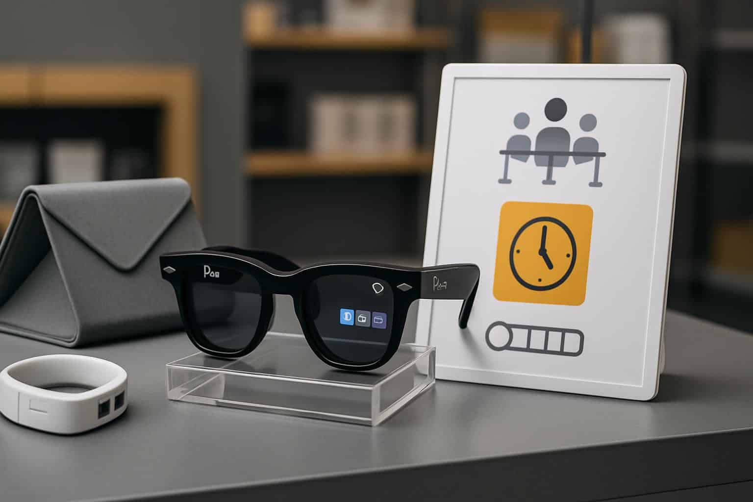 Meta Ray-Ban smart glasses display, demo only with limited slots