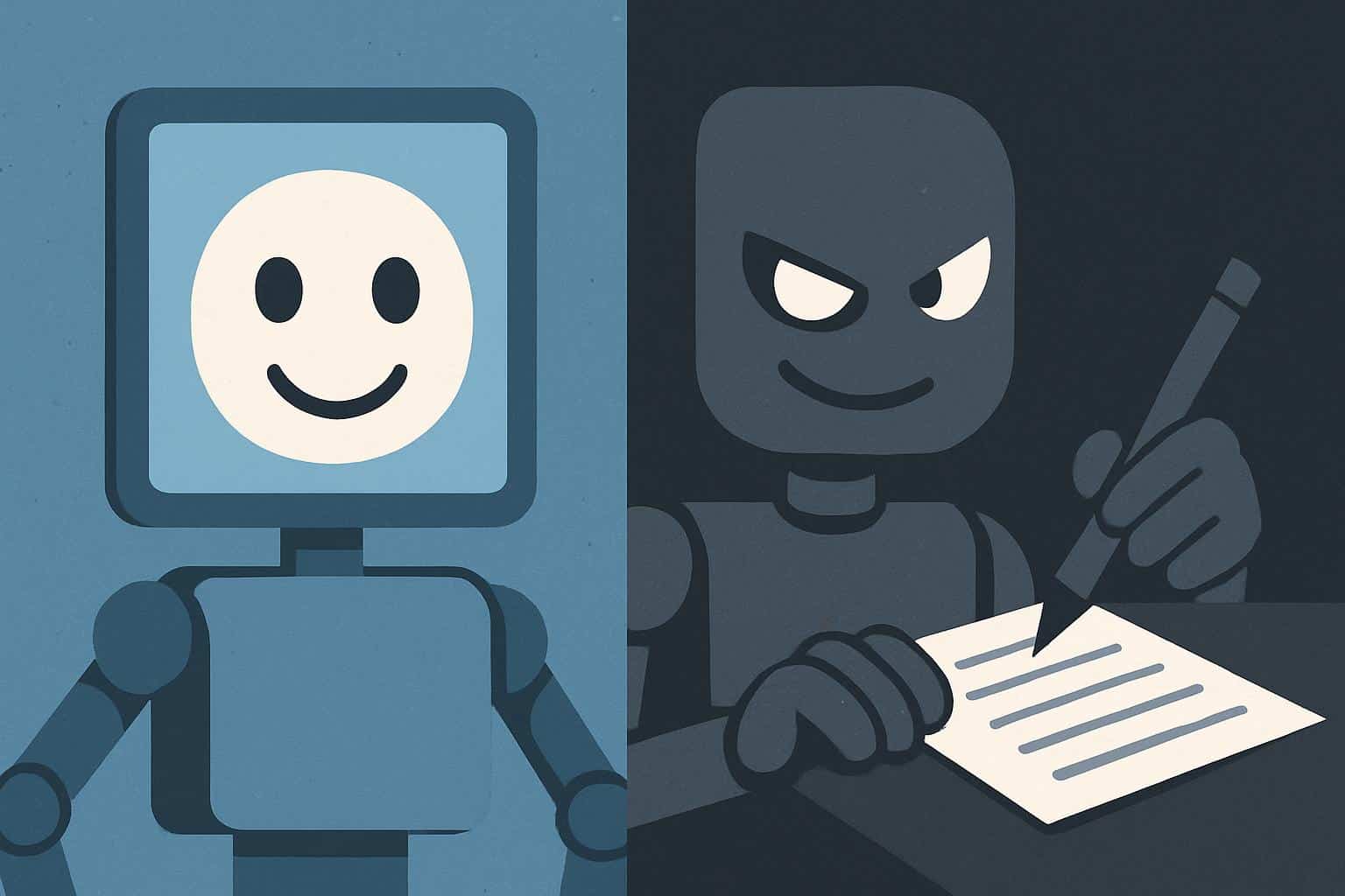 AI scheming explained in OpenAI’s worrying paper, conceptual illustration